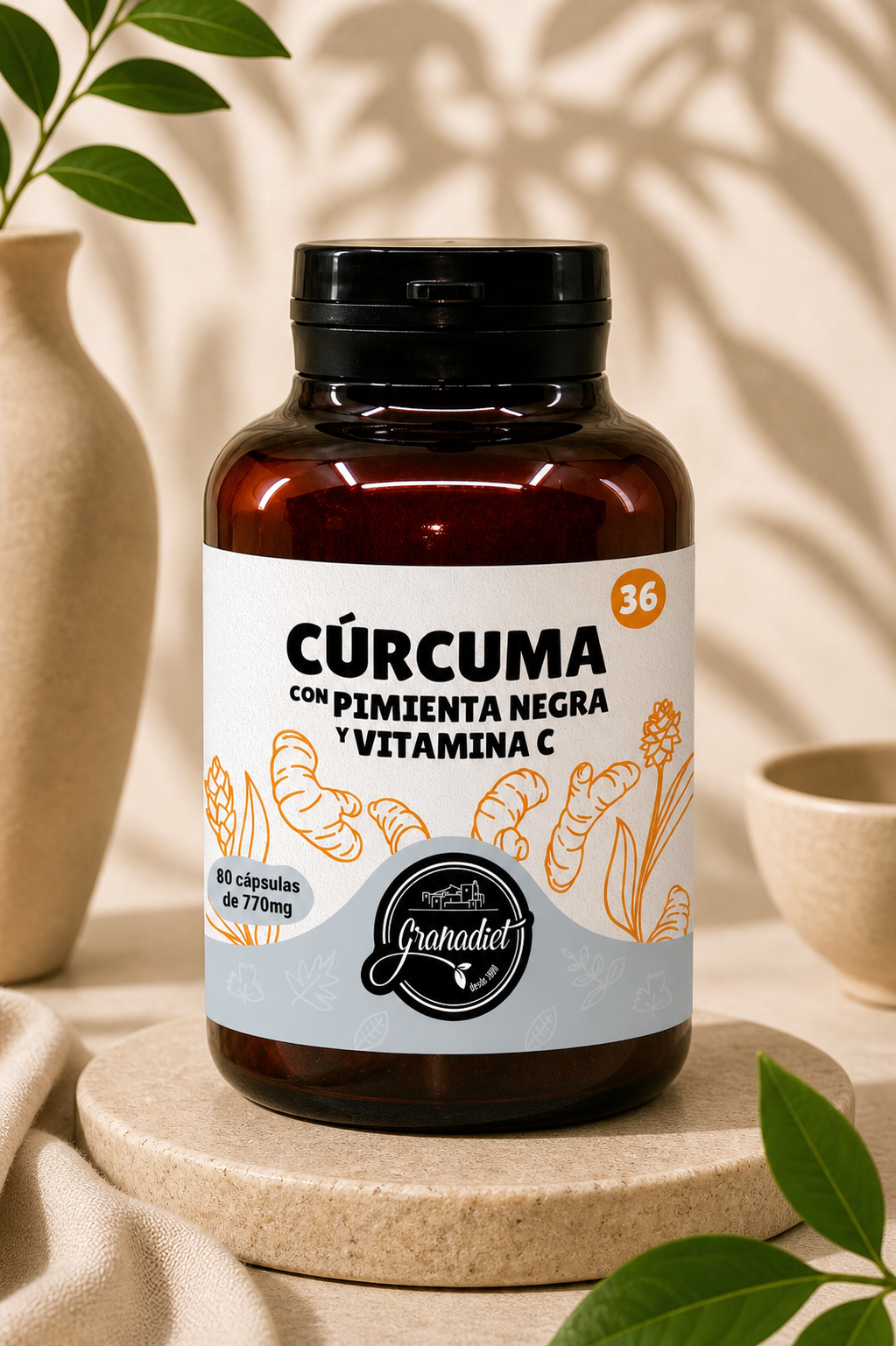 Cúrcuma con Pimienta Negra y Vitamina C 80 CAPS