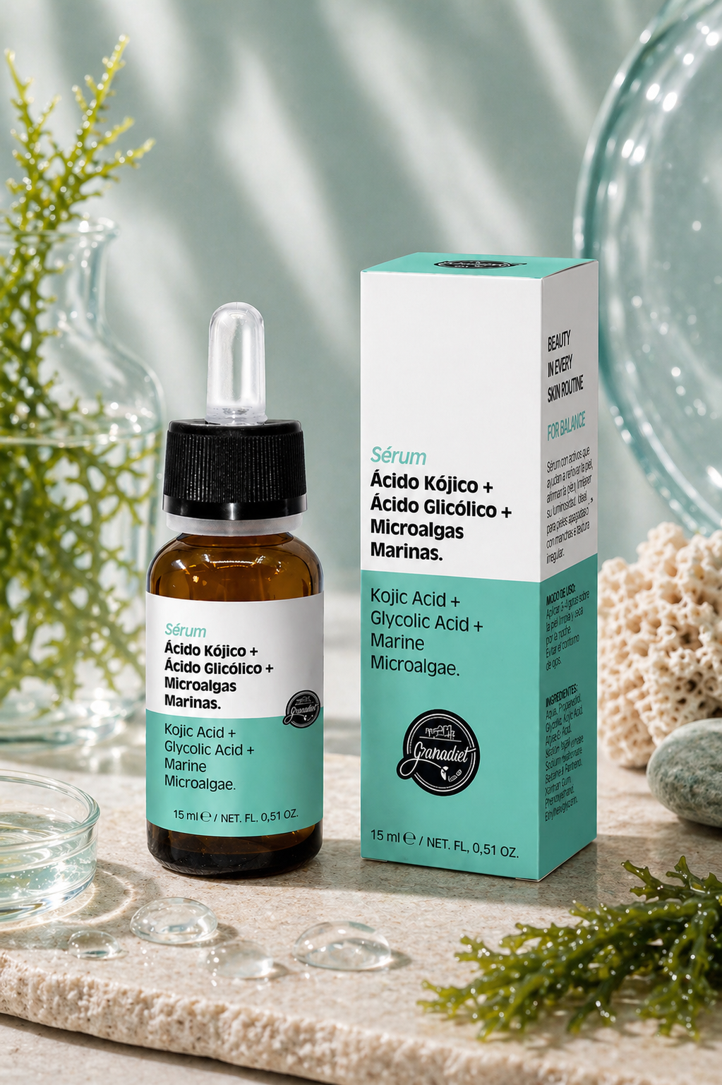 Sérum Unificar Kojico+Glicolico+Microalgas 15 ML