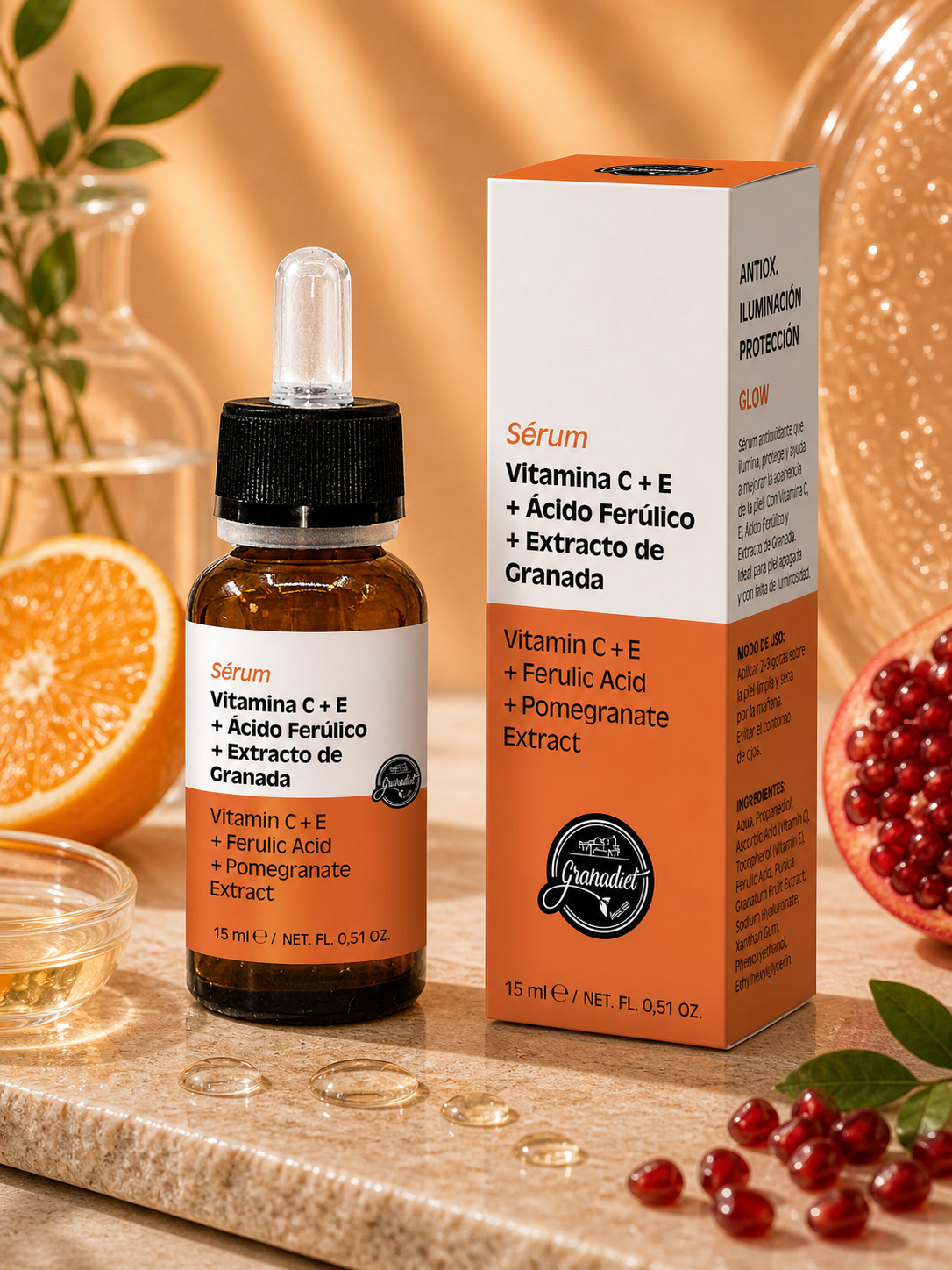 Sérum Proteger Vitamina C+E+Ferulico+Granada 15 ML